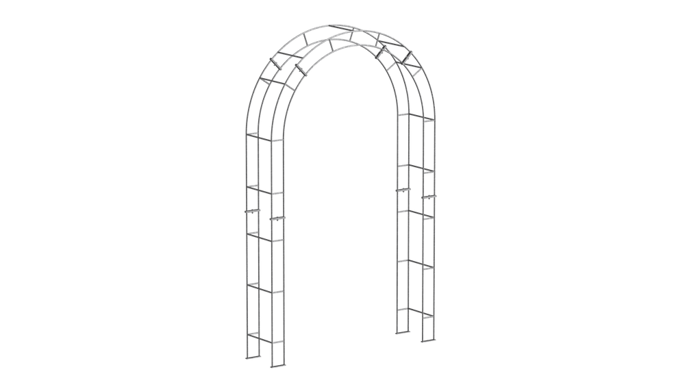 Rosenbogen Cremona als 3D-Modell | Feuerverzinkt Rosenbogen Cremona als 3D-Modell | Feuerverzinkt