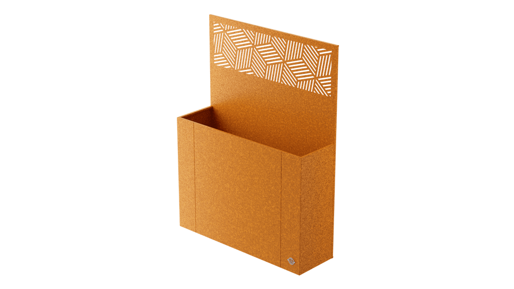 Hochbeet Manarola mit Sichtschutz Cortenstahl Hochbeet Manarola mit Sichtschutz Cortenstahl