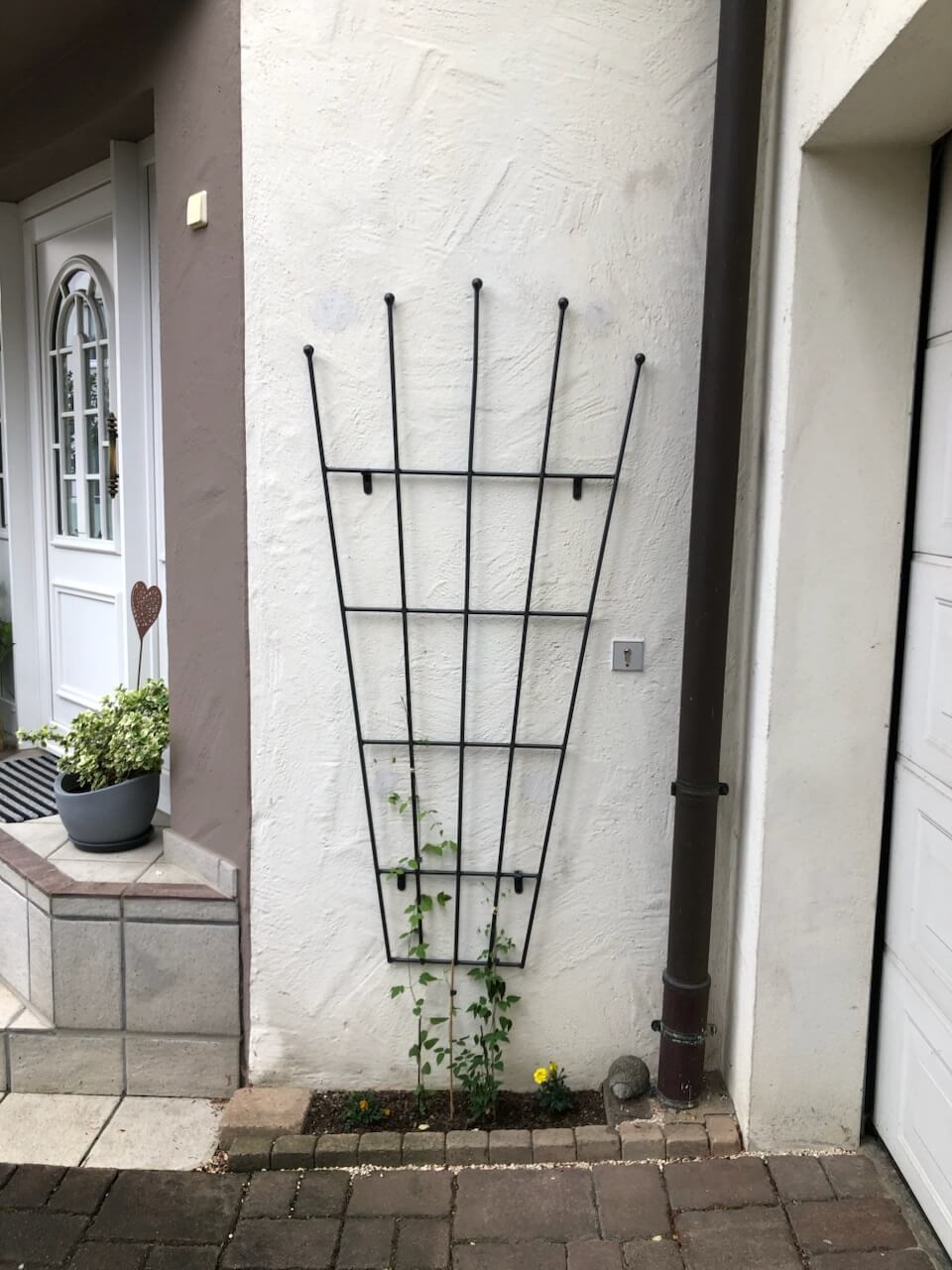 Rankgitter Brindisi pulverbeschichtet anthrazit Rankgitter Brindisi pulverbeschichtet anthrazit