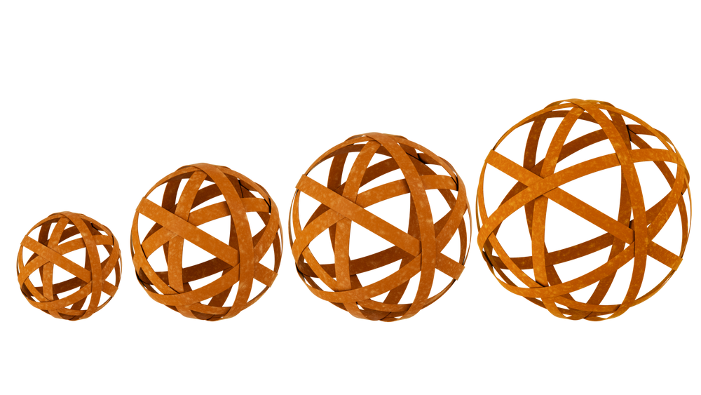 Rostkugel Garten Tivoli 4er Set Rostkugel Garten Tivoli 4er Set