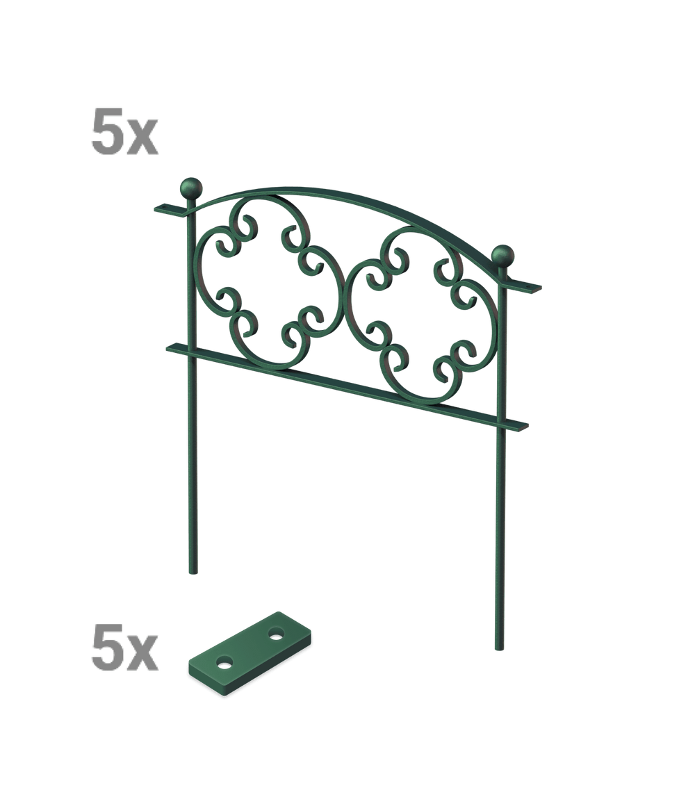 Beetzaun Rosa Set Beetzaun Rosa Set