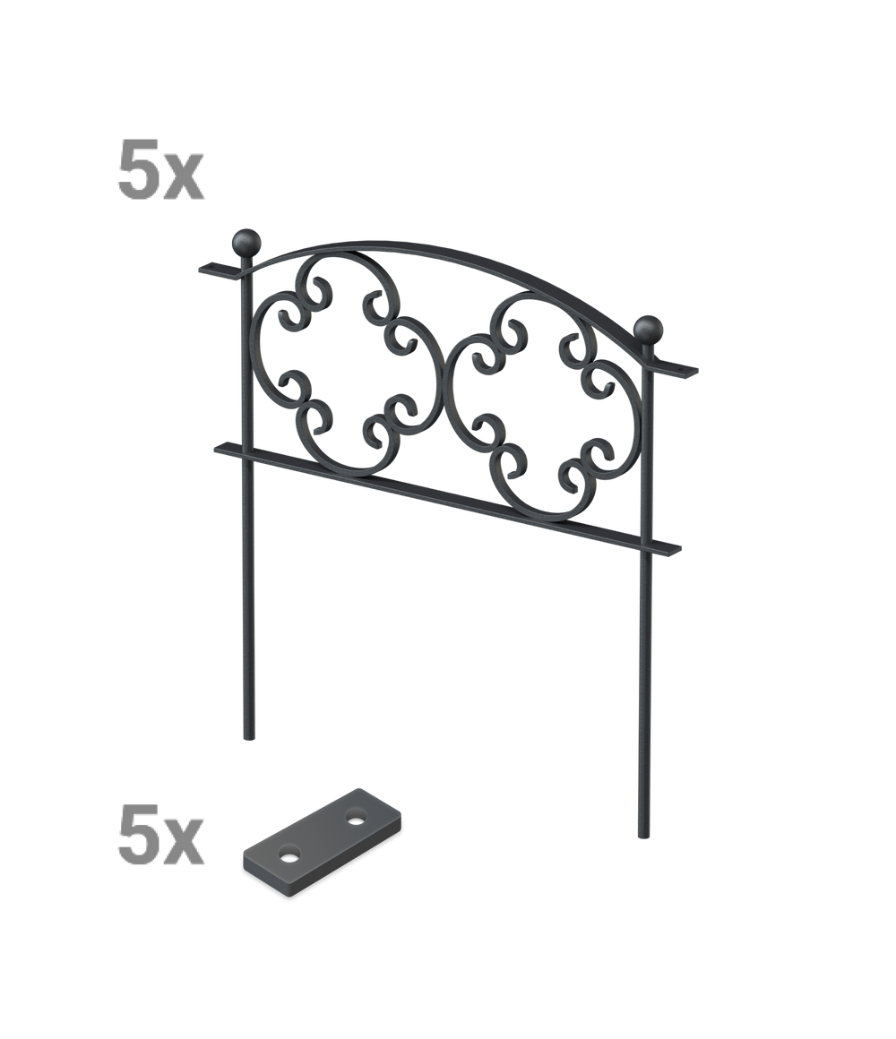 Beetzaun Rosa Set Beetzaun Rosa Set