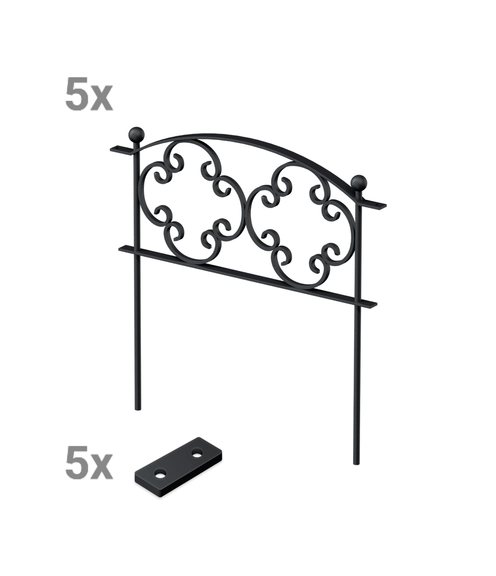 Beetzaun Rosa Set Beetzaun Rosa Set
