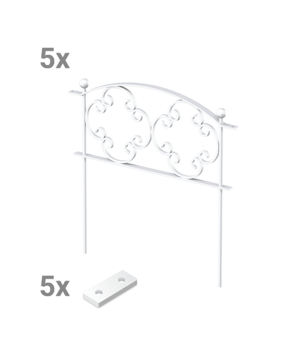 Beetzaun Rosa Set Beetzaun Rosa Set