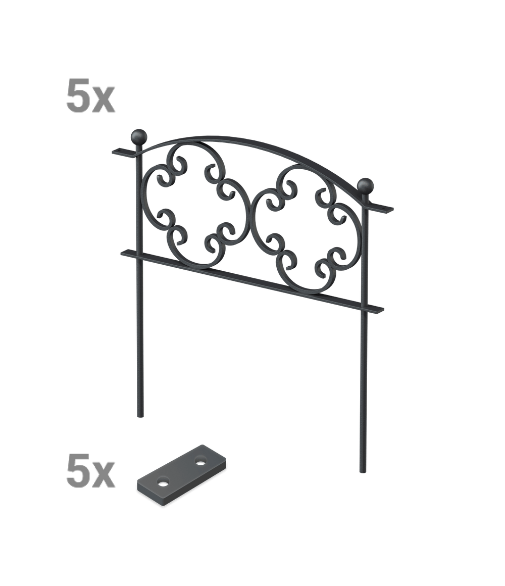Beetzaun Rosa Set Beetzaun Rosa Set