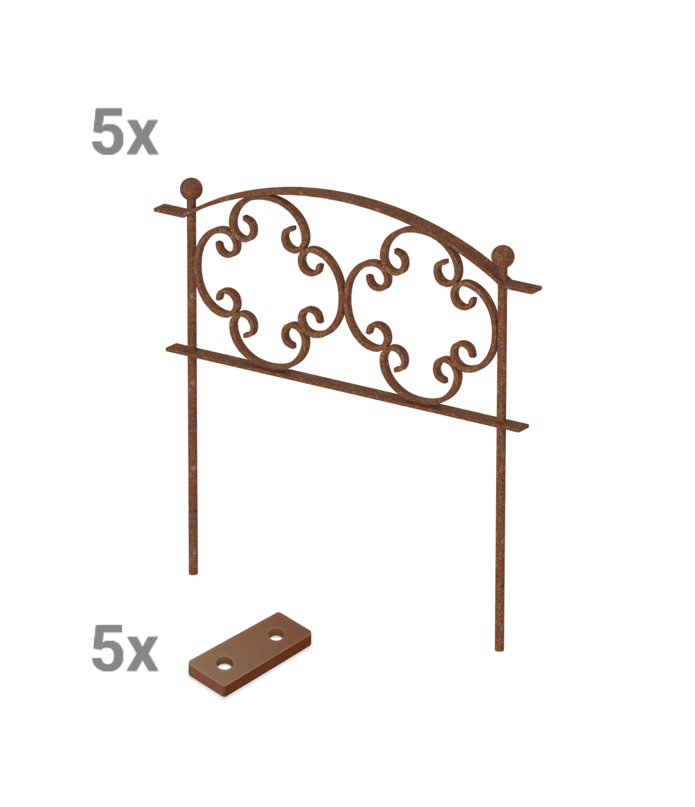 Beetzaun Rosa Set Beetzaun Rosa Set