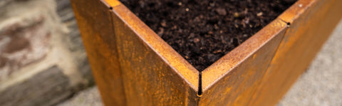 Hochbeet Manarola Cortenstahl Detail