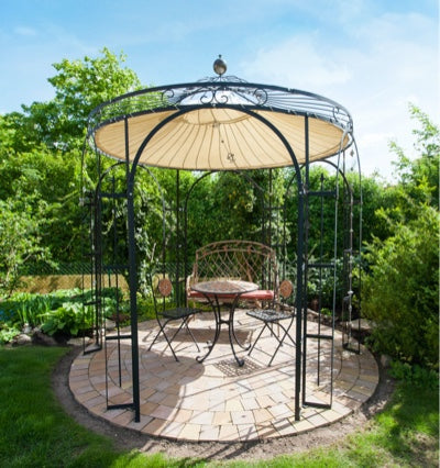 Pavillon Milano pulverbeschichtet anthrazit