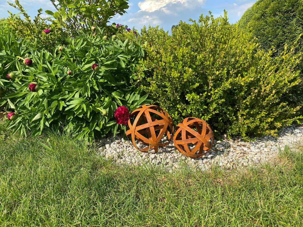 Rostkugel Garten Tivoli Set ⌀ 20 cm – 25 cm Rostkugel Garten Tivoli Set ⌀ 20 cm – 25 cm