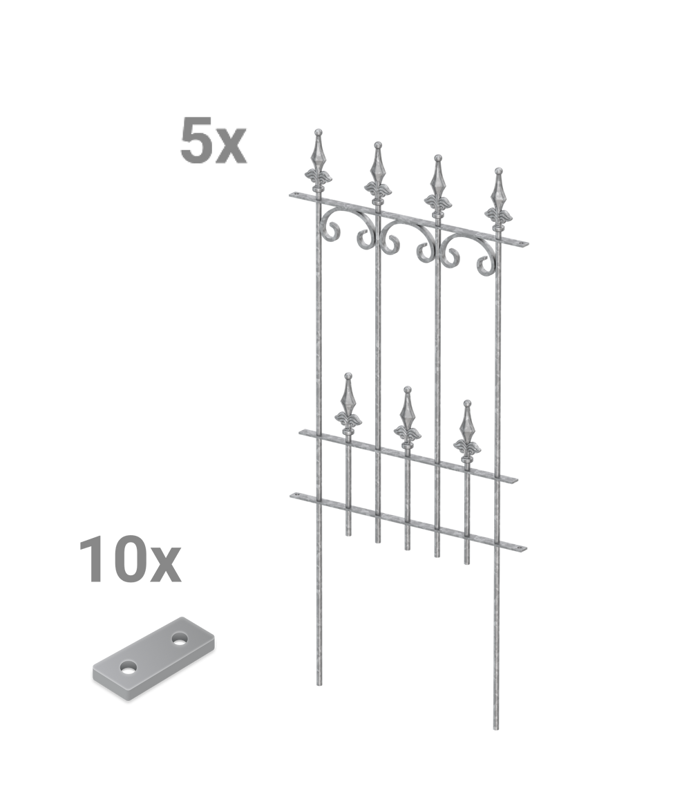 Steckzaun Lucca im Set Steckzaun Lucca im Set
