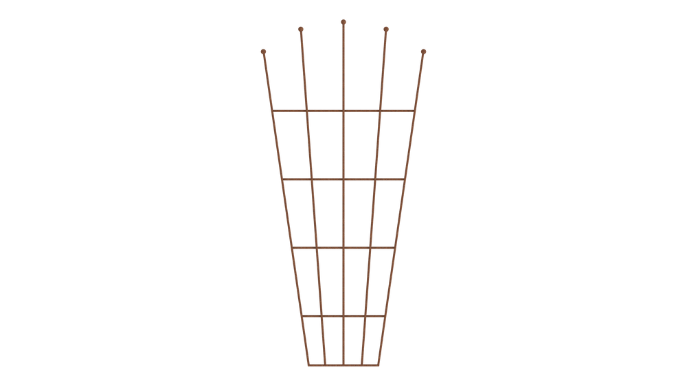 Rankgitter Brindisi in unbeschichtet als 3D-Modell Rankgitter Brindisi in unbeschichtet als 3D-Modell