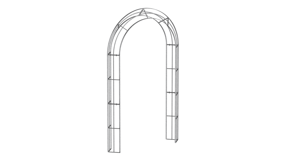 Rosenbogen Matera in feuerverzinkt als 3D-Modell Rosenbogen Matera in feuerverzinkt als 3D-Modell