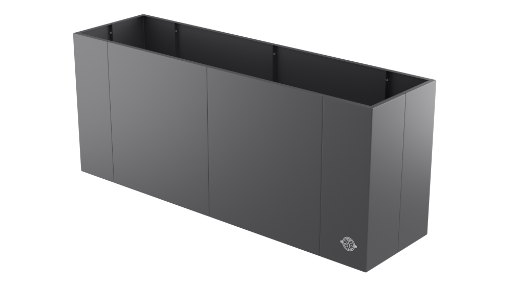 Hochbeet Monterosso 45x135x68 cm in pulverbeschichtet Anthrazit als 3D-Modell Hochbeet Monterosso 45x135x68 cm in pulverbeschichtet Anthrazit als 3D-Modell