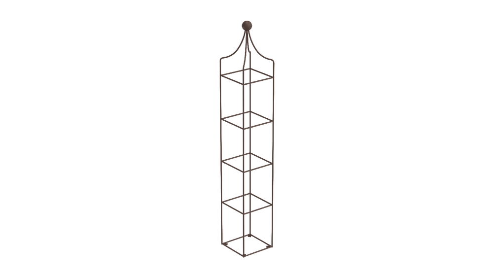 Obelisk Catania klein in pulverbeschichtet Sonderfarbe RAL 8017 Schokobraun als 3D-Modell Obelisk Catania klein in pulverbeschichtet Sonderfarbe RAL 8017 Schokobraun als 3D-Modell