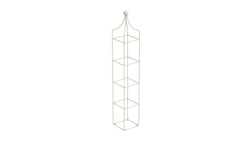 Obelisk Catania klein in pulverbeschichtet Sonderfarbe RAL 9001 Cremeweiss als 3D-Modell Obelisk Catania klein in pulverbeschichtet Sonderfarbe RAL 9001 Cremeweiss als 3D-Modell