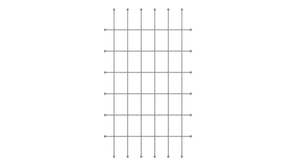 Rankgitter Tarent gross in feuerverzinkt als 3D-Modell Rankgitter Tarent gross in feuerverzinkt als 3D-Modell