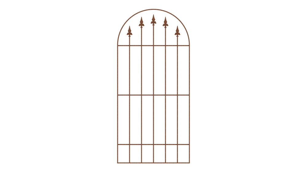 Wandgitter Edera in unbeschichtet als 3D-Modell Wandgitter Edera in unbeschichtet als 3D-Modell